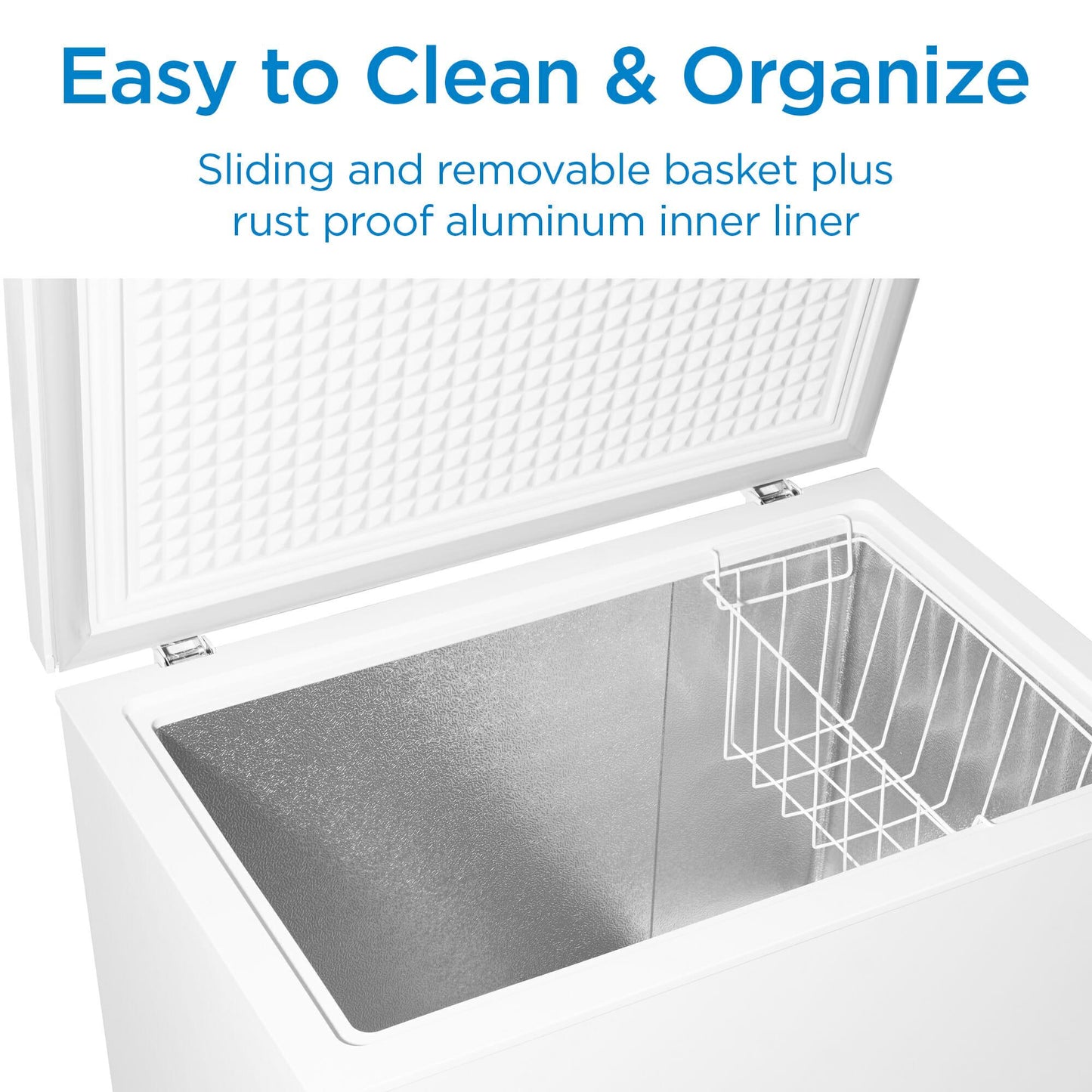 DCF070A5WDB Danby 7.0 cu. ft. Square Model Chest Freezer in White