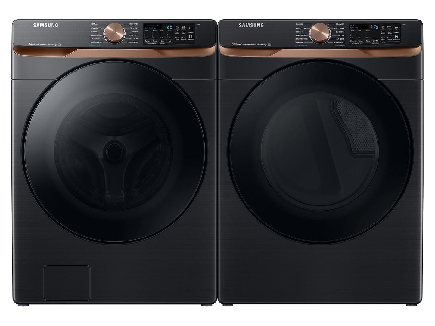 Samsung DVE50BG8300V 7.5 cu. ft. Smart Electric Dryer with Steam Sanitize+ and Sensor Dry in Brushed Black