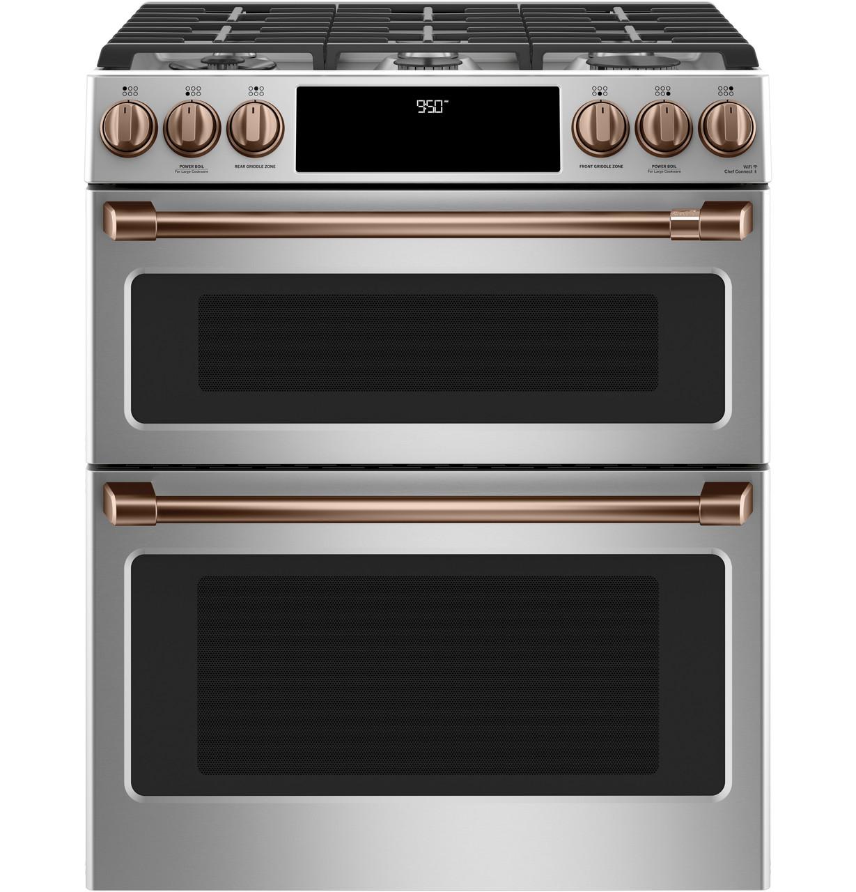 Cafe CXFCGHKPMCU CAF(EBACK)™ Front Control Gas Knobs and Handles - Brushed Copper