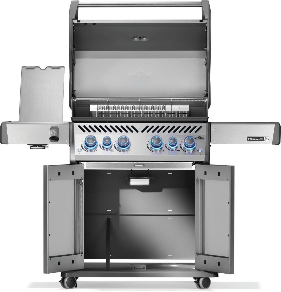 Napoleon Bbq RPS525RSIBNSS2 Rogue PRO-S 525 RSIB with Infrared Side and Rear Burner , Natural Gas, Stainless Steel