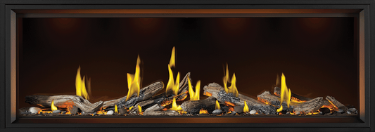 Napoleon Bbq TLV74LN Tall Linear Vector 74 with Luminous Logs with Luminous Logs