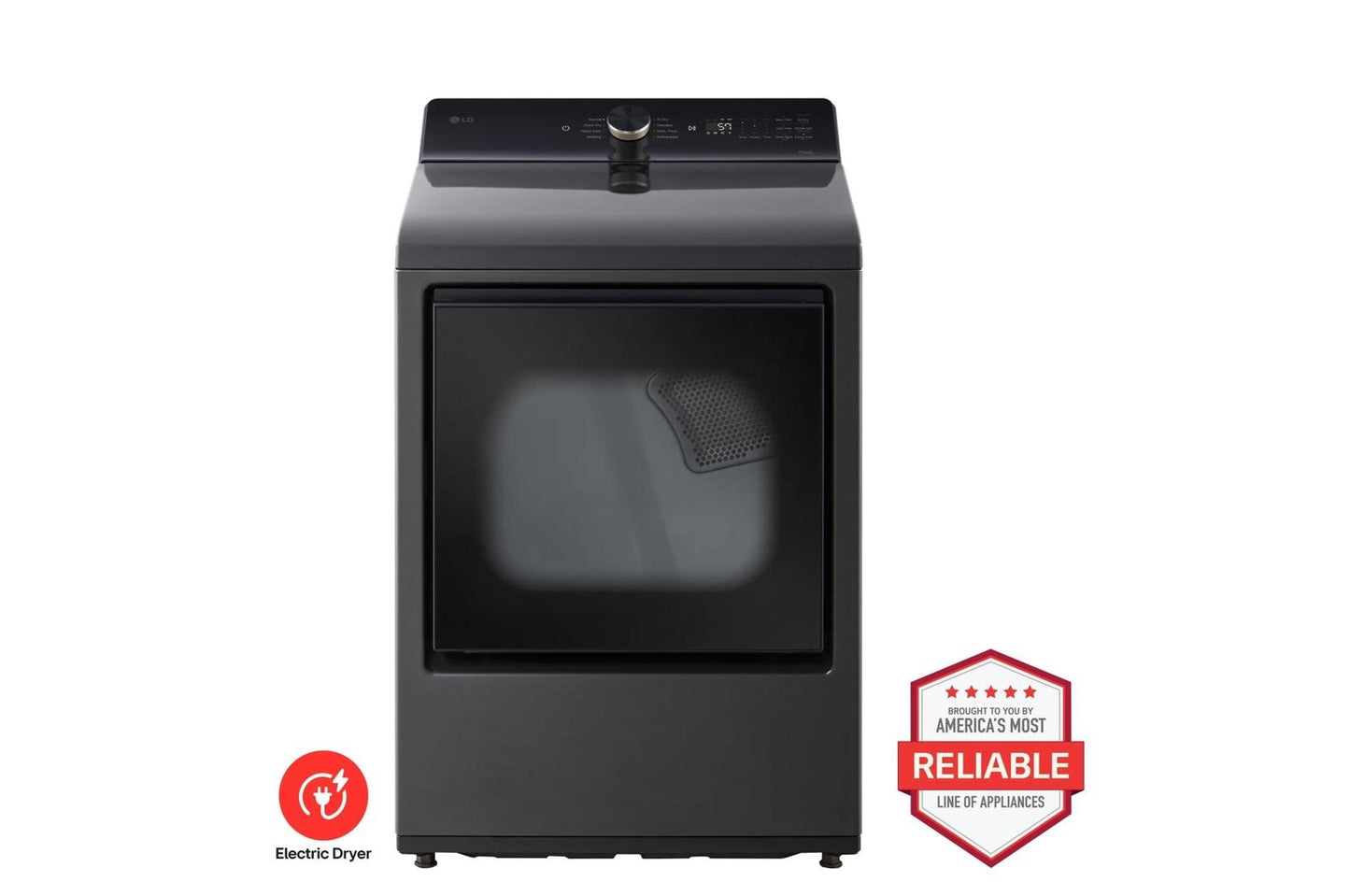 Lg DLE8480LE 7.3 cu. ft. Ultra Large Capacity Rear Control Electric Dryer with LG EasyLoad™ Door and AI Sensing
