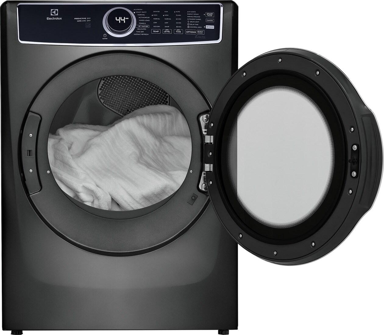 ELFE7537AT Electrolux Front Load Perfect Steam™ Electric Dryer with Predictive Dry™ and Instant Refresh - 8.0 Cu. Ft.