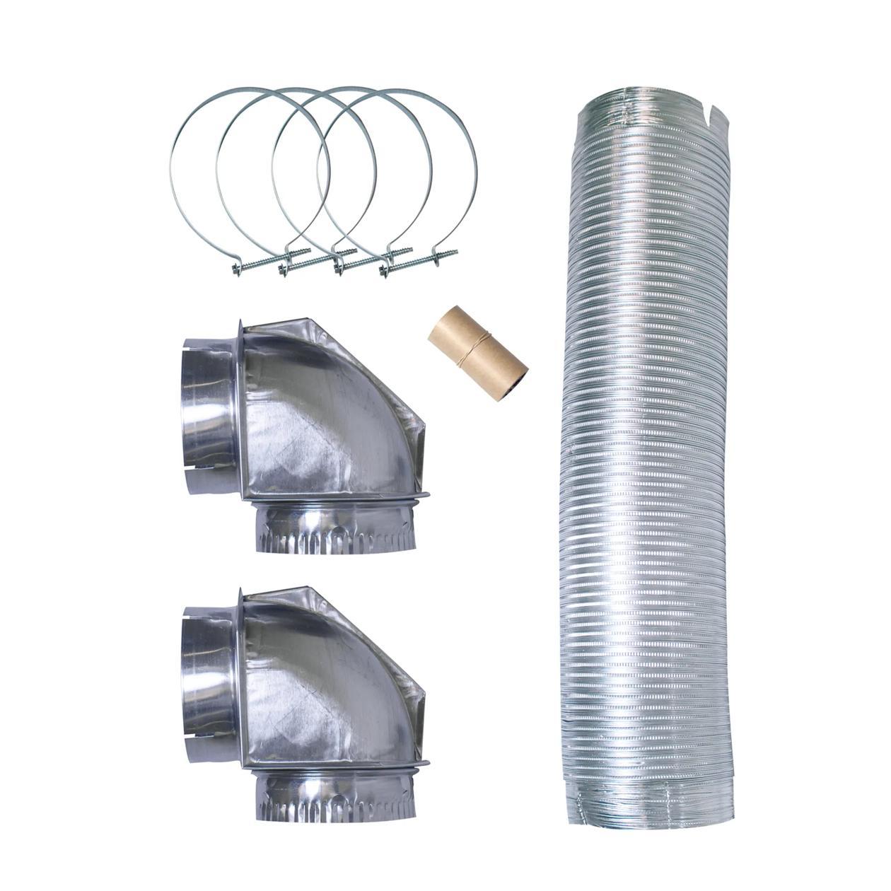 Electrolux 5304492448 8' Semi-Rigid Dryer Vent Kit, with 2 Elbows