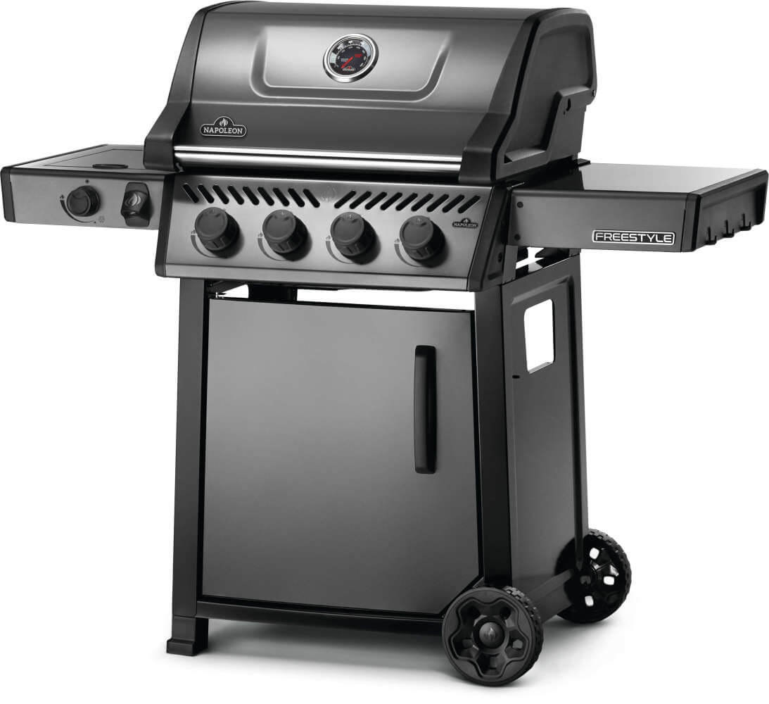 Napoleon Bbq F425DSBPGTECP Freestyle 425 SB with Range Side Burner , Propane, Graphite Grey