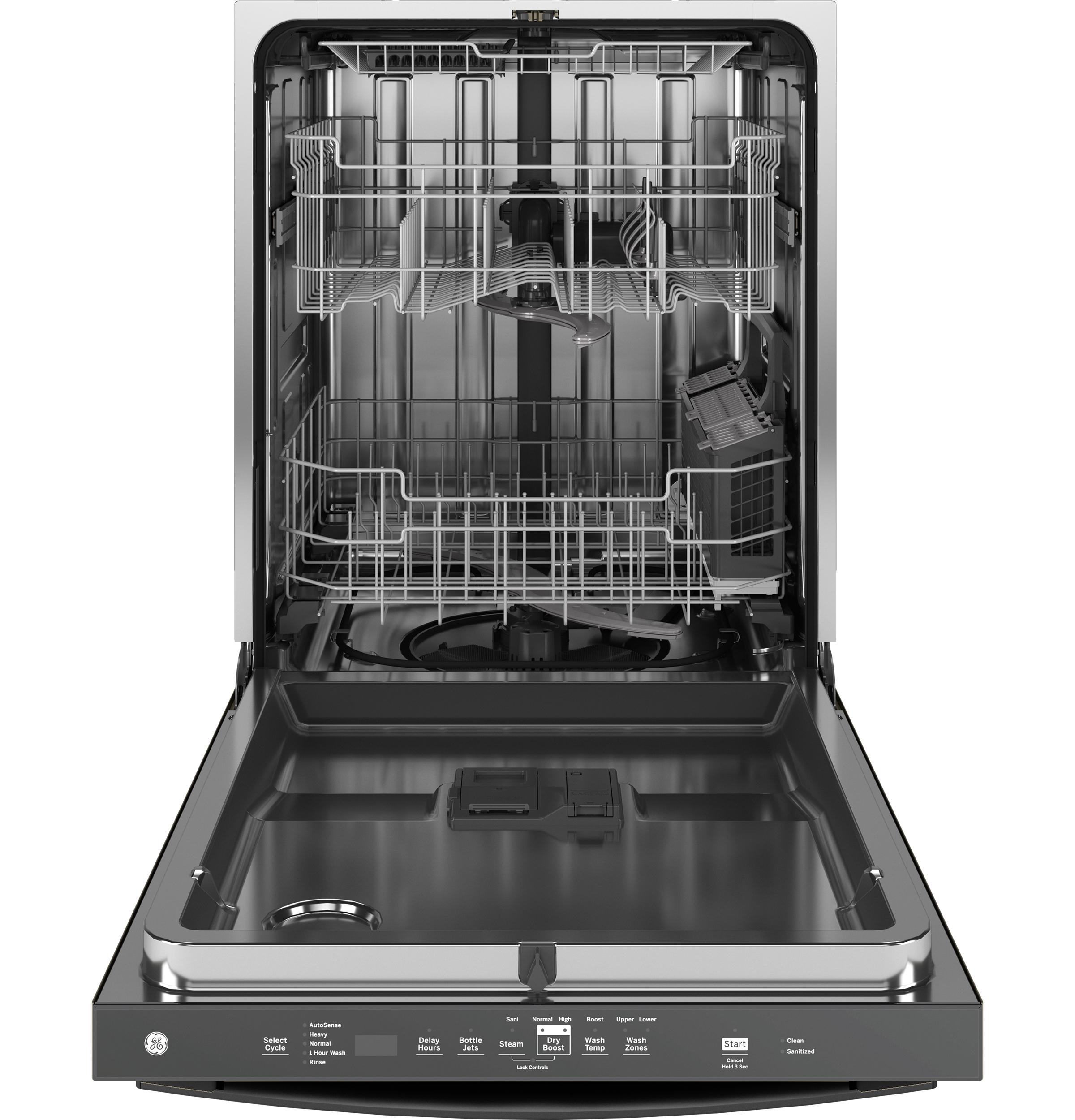 GDT670SGVBB GE® ENERGY STAR® Top Control with Stainless Steel Interior Dishwasher with Sanitize Cycle