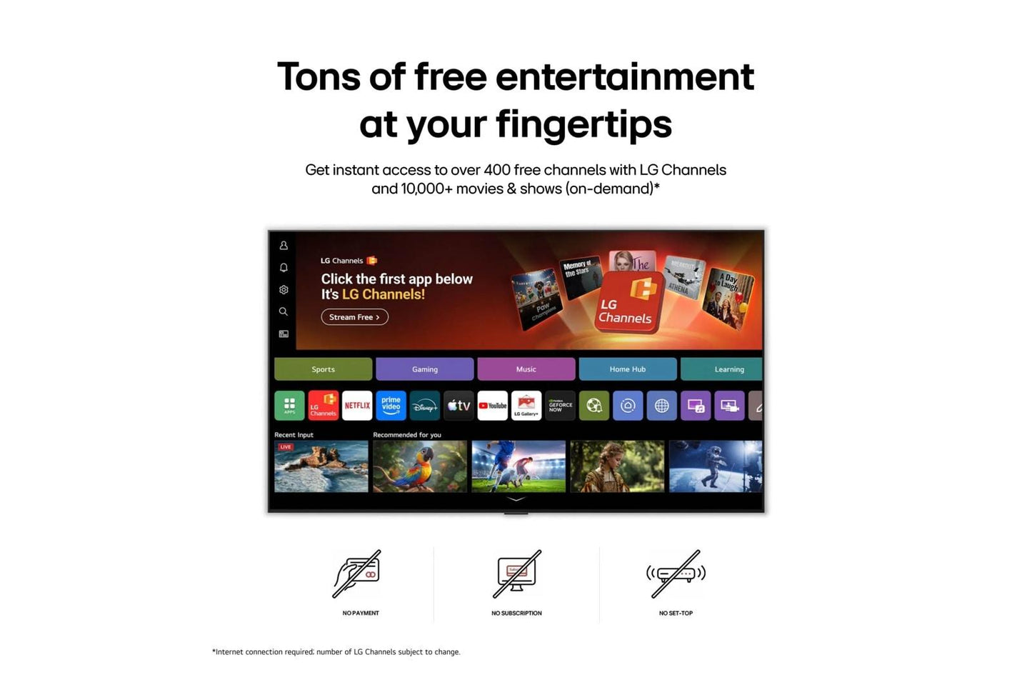 Lg 43NU700BPUC 43 Inch Class LG Nano 4K UHD TV AI NU70 Smart TV 2026