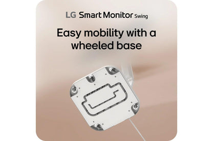 Lg 32U889SAW 32 Inch 4K UHD IPS Touchscreen Smart Monitor Swing with Rolling Stand