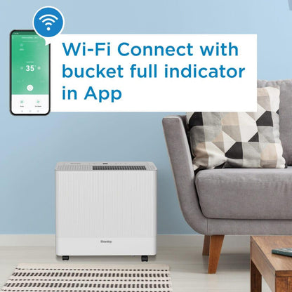 DDR050BSPWDB Danby 50-Pint Dehumidifier with Pump & Wi-Fi in White