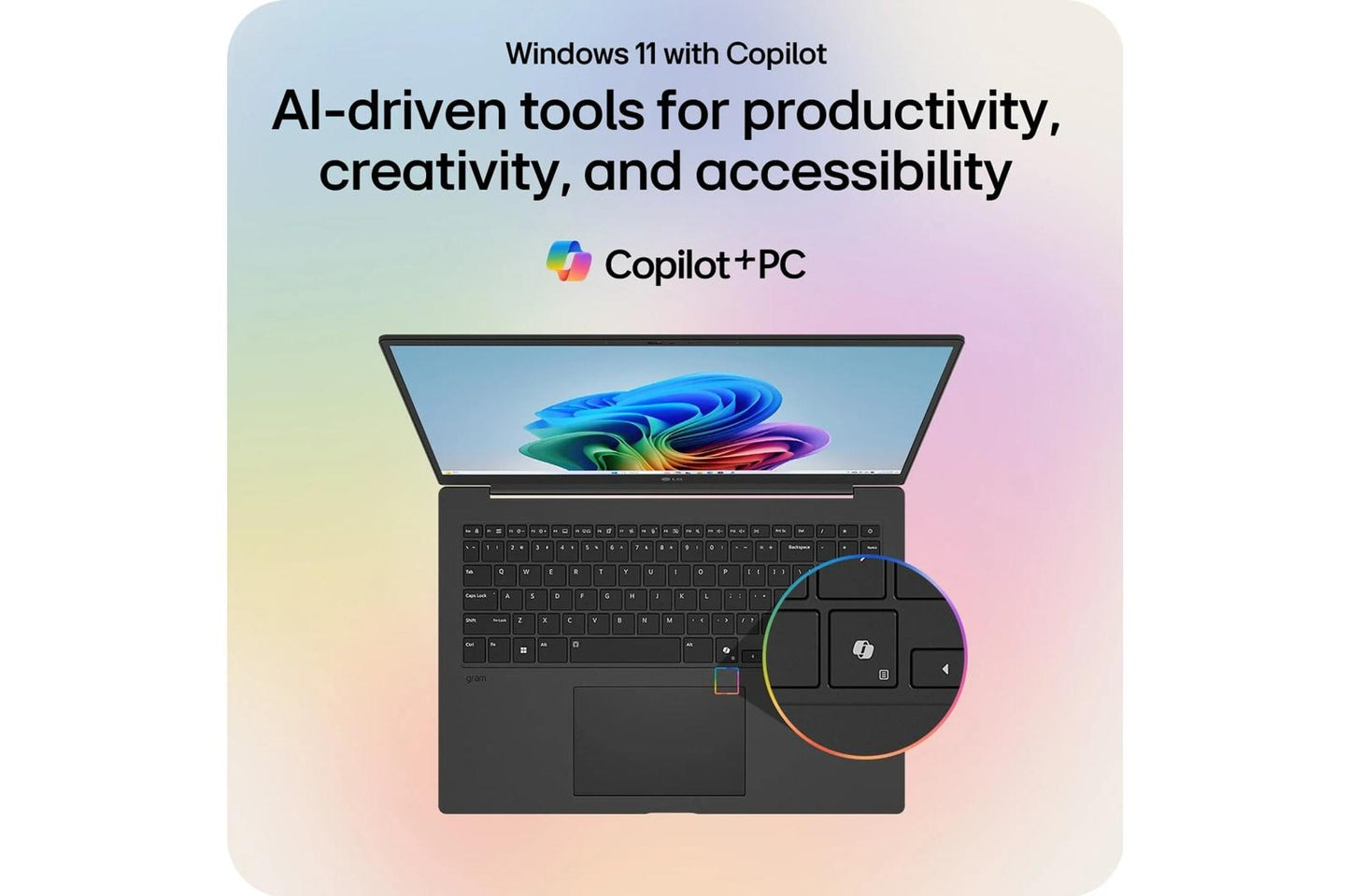 16Z90TSGAUG7U1 LG gram Pro 16 Inch, Copilot+ PC, Thin and Lightweight Laptop, Windows 11 Home, Intel® Evo™ Edition - Intel® Core™ Ultra 7, 32GB RAM, 2TB (2x1TB) SSD, Metal Gray
