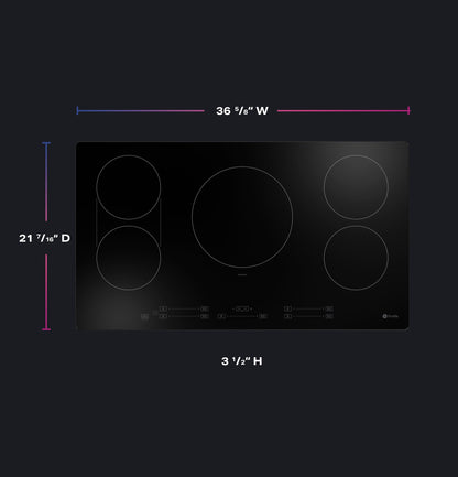 PHP6036DWBB GE Profile™ ENERGY STAR® 36" Built-In Touch Control Induction Cooktop