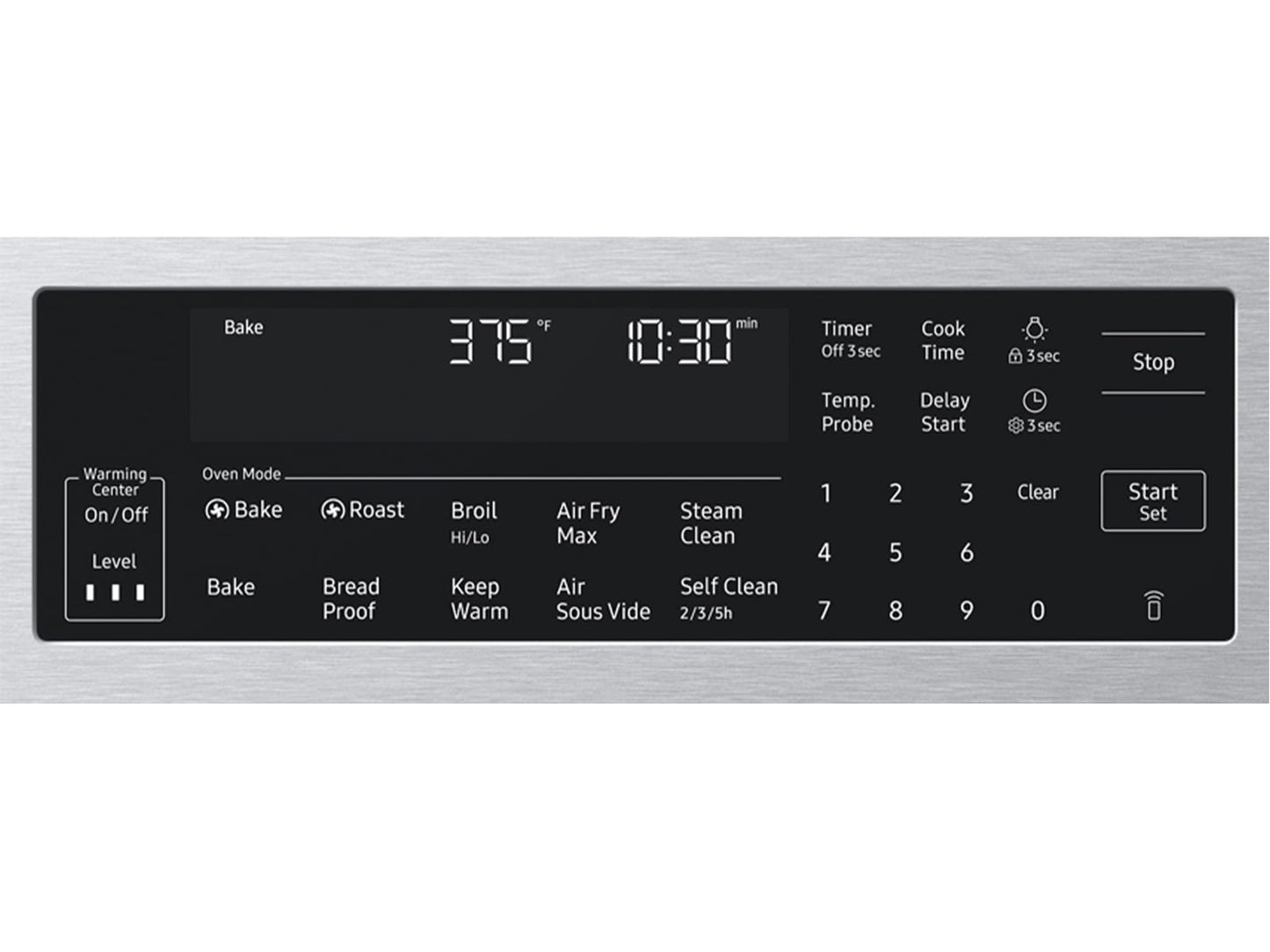 Samsung NSE90H63SR Bespoke Smart Slide-in Electric Range Pro Style Elite Design  Illuminated Knobs  Air Fry Max