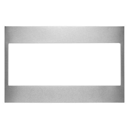 Whirlpool W11451304 Built-In Low Profile Microwave Standard Trim Kit, Stainless Steel, Size: 32.5" x 21.5" x 5", fits cut-out height 17-1/2"