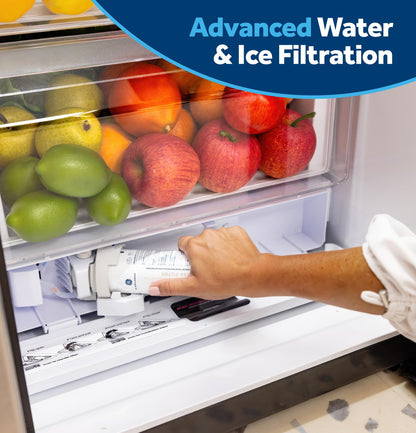 GKS24NYYFS GE® 24.2 Cu. Ft. Counter-Depth Side-By-Side Refrigerator with Internal Dispenser and In-Door Icemaker
