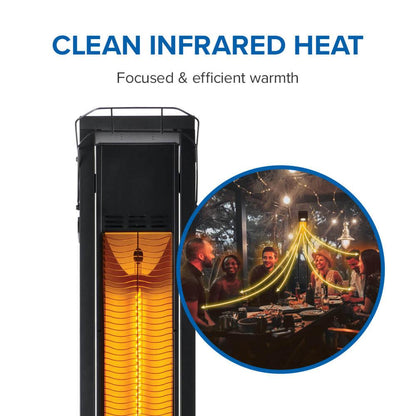 Napoleon Bbq NEOFV80IH Phantom Freestand Outdoor Electric Infrared Heater , Electric, Matte/Matt Black