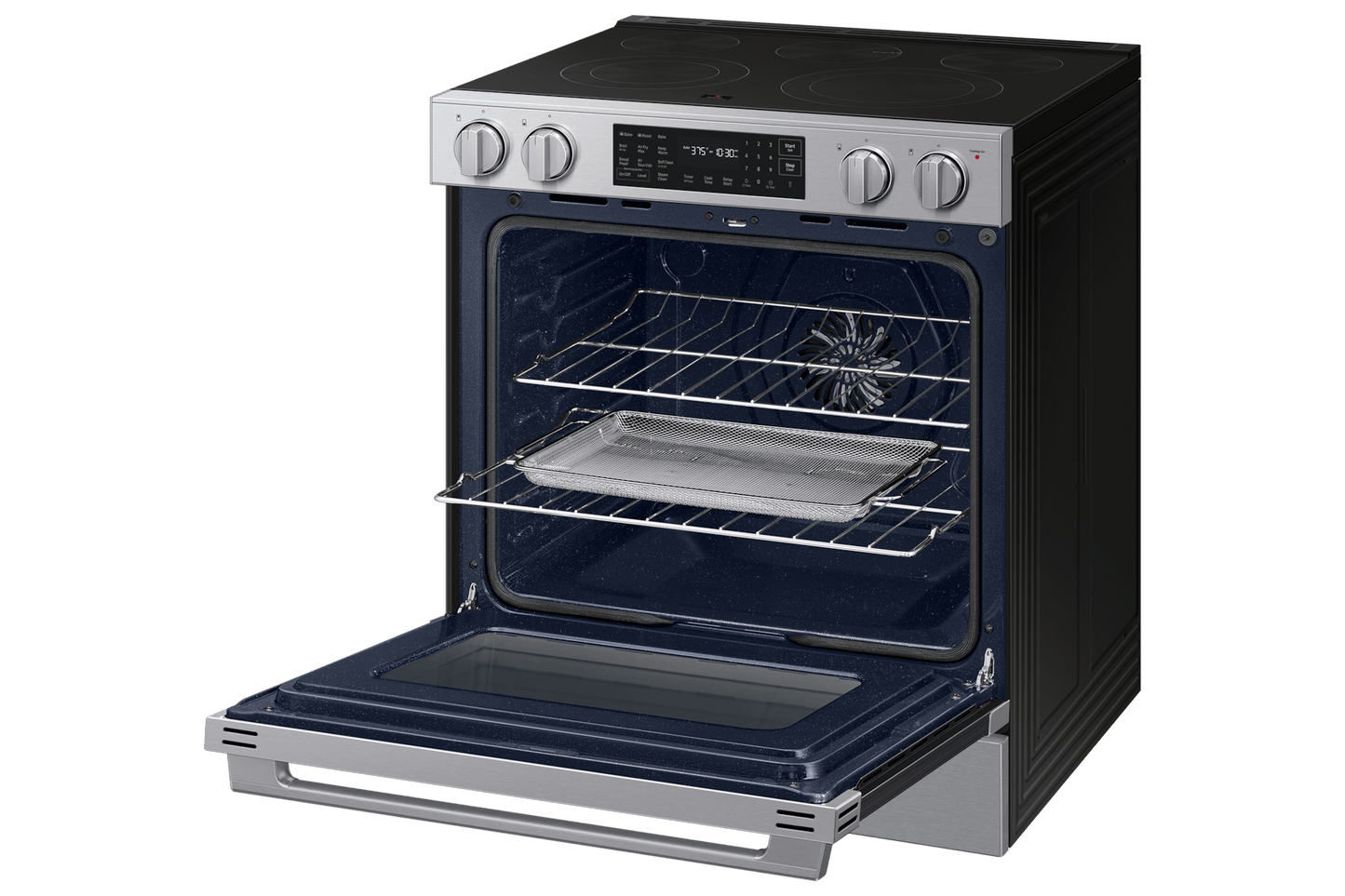 Samsung NSE80H63SR Bespoke Smart Slide-in Electric Range Pro Style Design  Air Fry Max  True Convection