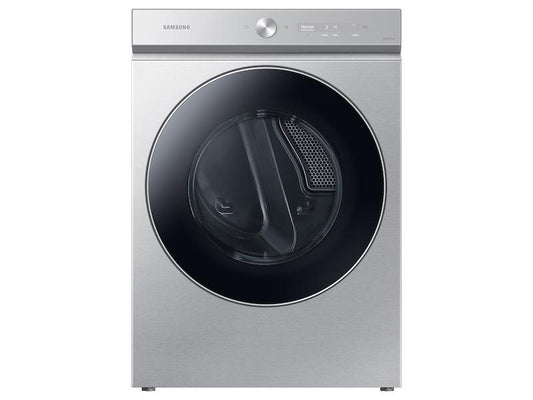 Samsung DVE53BB8900T Bespoke 7.6 cu. ft. Ultra Capacity Electric Dryer with AI Optimal Dry and Super Speed Dry in Silver Steel