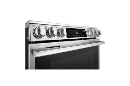 Lg LSEL6337XE 6.3 cu. ft. Smart Electric Slide-in Range with InstaView®, ProBake Convection®, and Air Fry