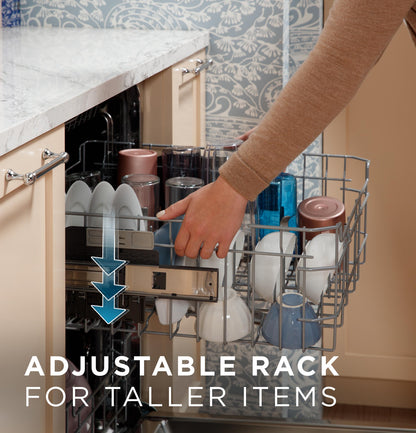 GDP670SYVFS GE® ENERGY STAR® Fingerprint Resistant Top Control with Stainless Steel Interior Dishwasher with Sanitize Cycle