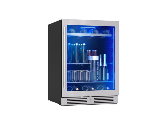 PRB24C01CG Presrv Bev Cooler, 24in UC, SS+Gls, Rvs Door, 1Z