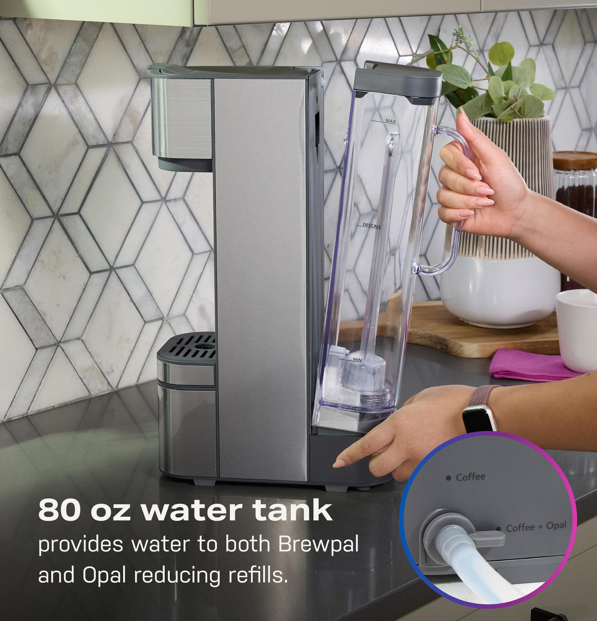 P7PLBTAZSS GE Profile™ Brewpal™ Coffee Maker designed for Opal™