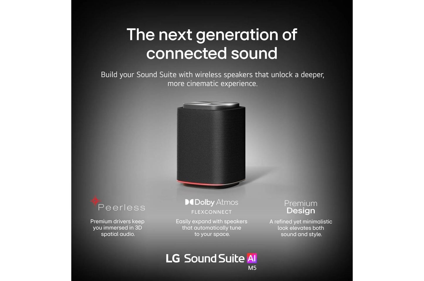 Lg M5 Sound Suite M5  Wireless Speaker  Ch 1.1.1  Dolby Atmos FlexConnect  Spatial Audio