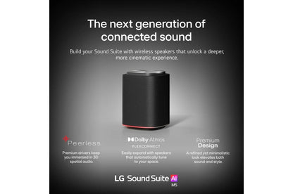 Lg M5 Sound Suite M5  Wireless Speaker  Ch 1.1.1  Dolby Atmos FlexConnect  Spatial Audio