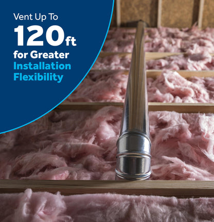 GTX38GASWWS GE® 6.2 cu. ft. Capacity Gas Dryer with Up To 120 ft. Venting and Shallow Depth
