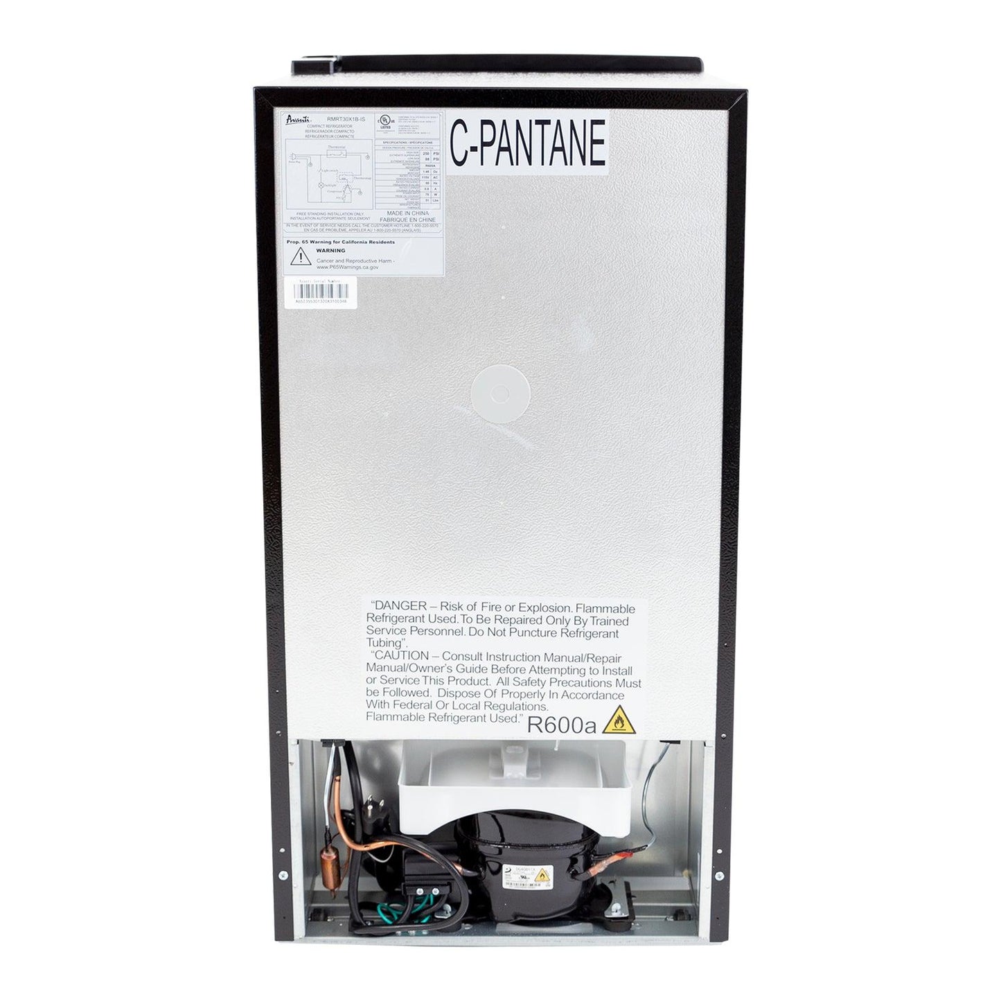 RMRT30X5RIS Avanti 3.1 Cu. Ft. Retro Compact Refrigerator - Red