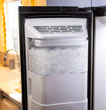 GSS28NMYES GE® 27.9 Cu. Ft. Side-By-Side Refrigerator with Extra Tall Dispenser and In-Door Icemaker