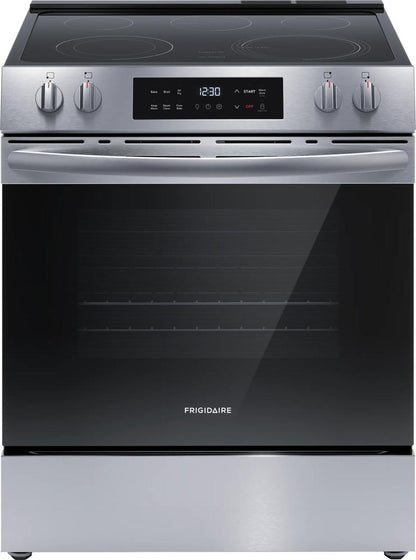 Frigidaire FCFE3082BS 30" Front Control Electric Range with Air Fry