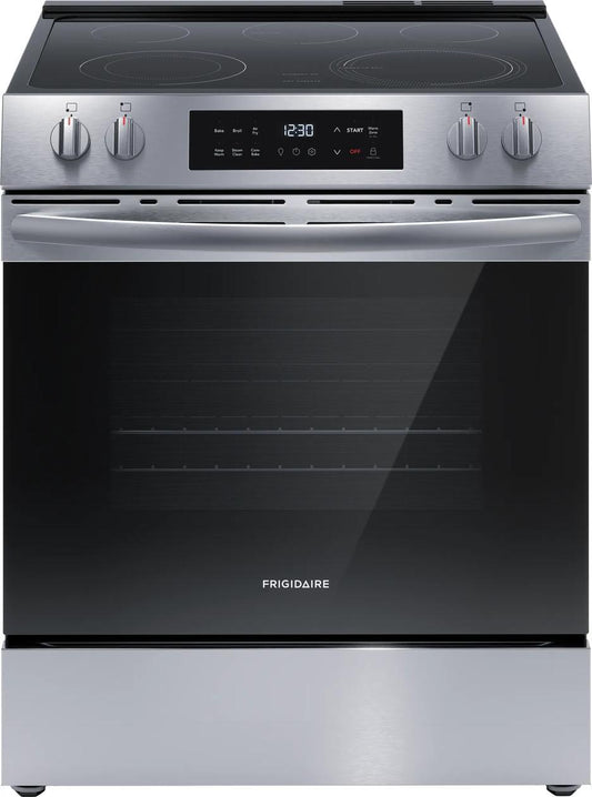 Frigidaire FCFE3082BS 30" Front Control Electric Range with Air Fry