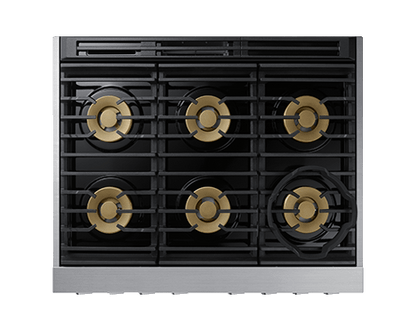 Dacor DOP36T86DLS Transitional 36" Dual-Fuel Range, Silver Stainless Steel, Natural Gas/Liquid Propane