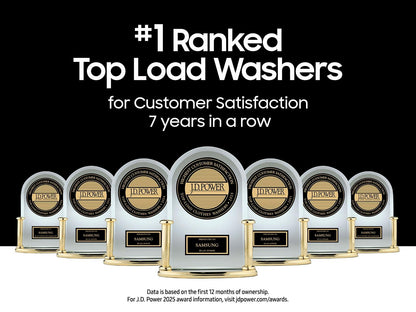 Samsung WA47CG3500AV 4.7 cu. ft. Large Capacity Smart Top Load Washer with Active WaterJet in Brushed Black