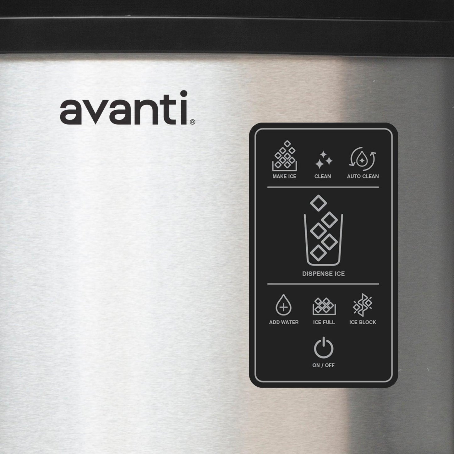 NIMDTS3326SIS Avanti Digital Nugget Ice Maker with Dispenser