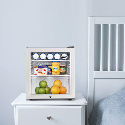DAG016A2BDB Danby 1.6 cu. ft. Compact Glass Door Fridge in Platinum