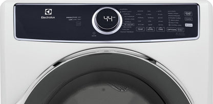 Electrolux ELFE7537AW Front Load Perfect Steam™ Electric Dryer with Predictive Dry™ and Instant Refresh - 8.0 Cu. Ft.