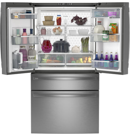 PJE23BYWFS GE Profile™ ENERGY STAR® 23.2 Cu. Ft. Smart Counter-Depth Fingerprint Resistant 4-Door French-Door Refrigerator