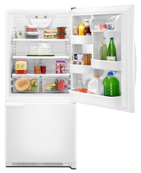 18.5 cu. ft. Bottom-Freezer Refrigerator with Freezer Basket