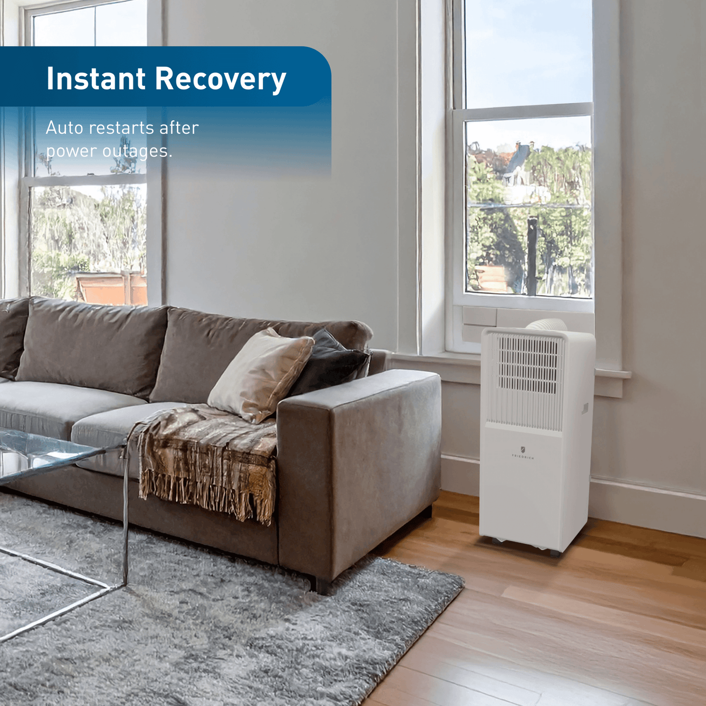 ZCP10SB Friedrich ZoneAire Compact 10,000 BTU Single-Hose Smart Portable Air Conditioner