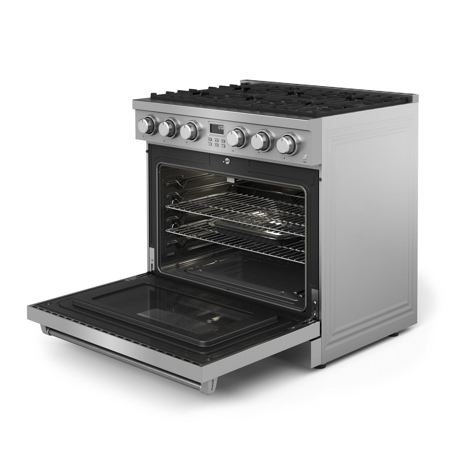 ARG36 Thor Kitchen 36-inch Gas Range - Contemporary Professional - Arg36