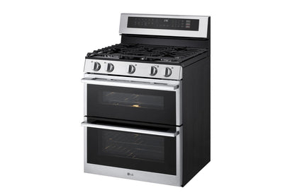Lg LDGL6924Y 6.9 cu. ft. Smart Gas Double Oven Freestanding Range with ProBake Convection®, Air Fry & Air Sous Vide