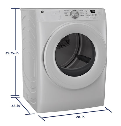 GFD35GSSYWW GE® ENERGY STAR® 7.8 cu. ft. Capacity Smart Front Load Gas Dryer