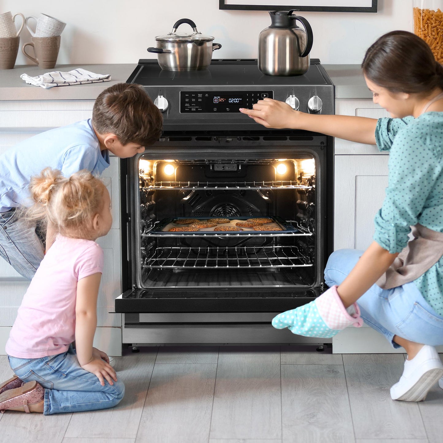 DIRC300BSS Danby 30"" Slide in Induction Range with LED Touch Control in Stainless Steel