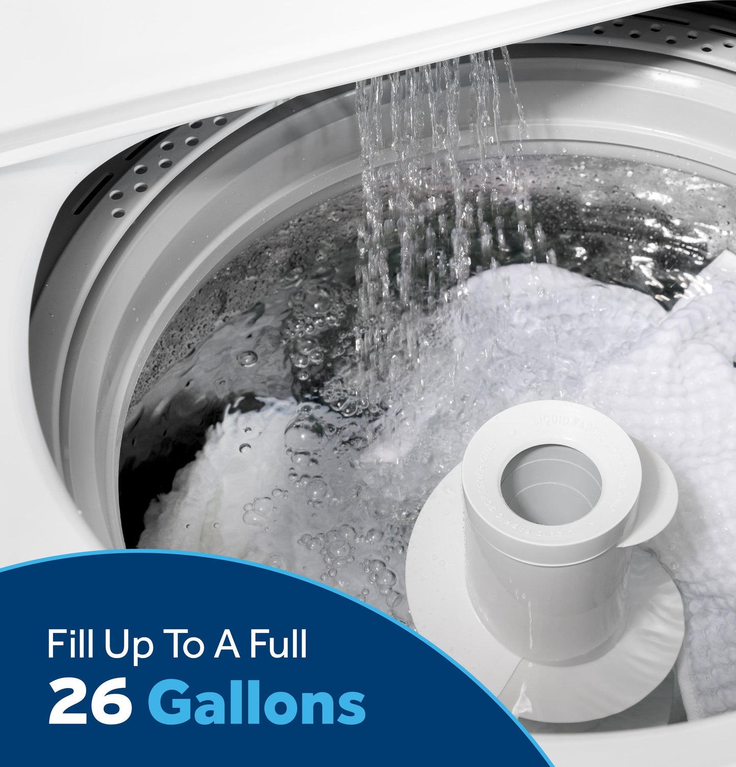 GTW485ASWWB GE® 4.5 cu. ft. Capacity Washer with Stainless Steel Basket, Cold Plus and Wash Boost