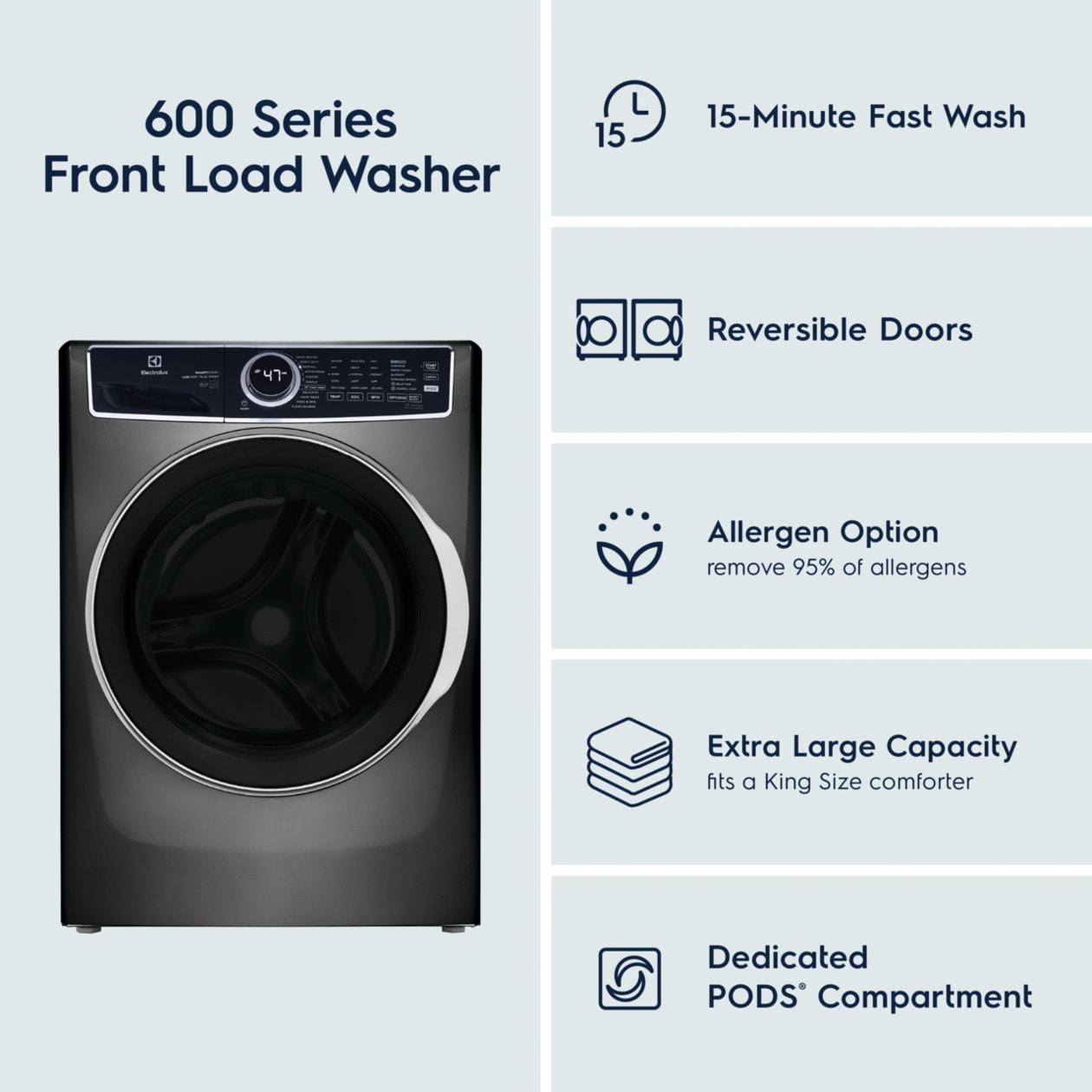Electrolux ELFW7637AT Front Load Perfect Steam™ Washer with LuxCare® Plus Wash and SmartBoost® - 4.5 Cu. Ft.