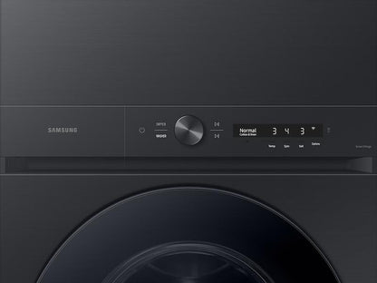 Samsung WH46DBH500EV Bespoke 4.6 cu. ft. AI Laundry Hub™ Large Capacity Single Unit Washer with Flex Auto Dispense System and 7.6 cu. ft. Electric Dryer in Brushed Black