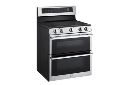Lg LDEL7324YE 7.3 cu. ft. Smart Electric Double Oven Freestanding Range with ProBake Convection®, Air Fry & Air Sous Vide