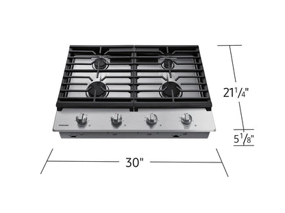 Samsung NA30R5310FS Gas Cooktop Cast Iron Grates  17K BTU Power Burner  30" Width