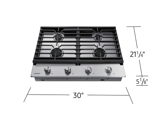 Samsung NA30R5310FS Gas Cooktop Cast Iron Grates  17K BTU Power Burner  30" Width